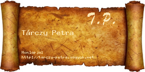 Tárczy Petra névjegykártya
