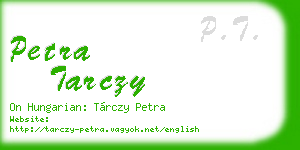petra tarczy business card