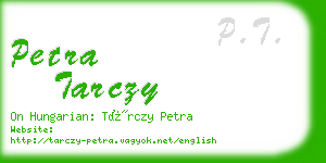 petra tarczy business card